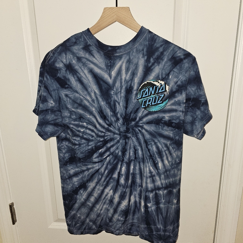 Santa Cruz Skateboards Tie-Dye T-Shirt - Blue